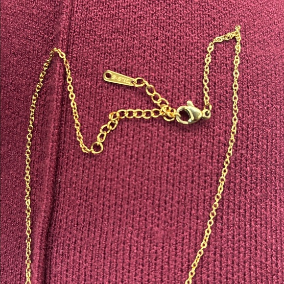 Vintage fashion Luxe Dainty cream  gold Tone  necklace New - Picture 6 of 11